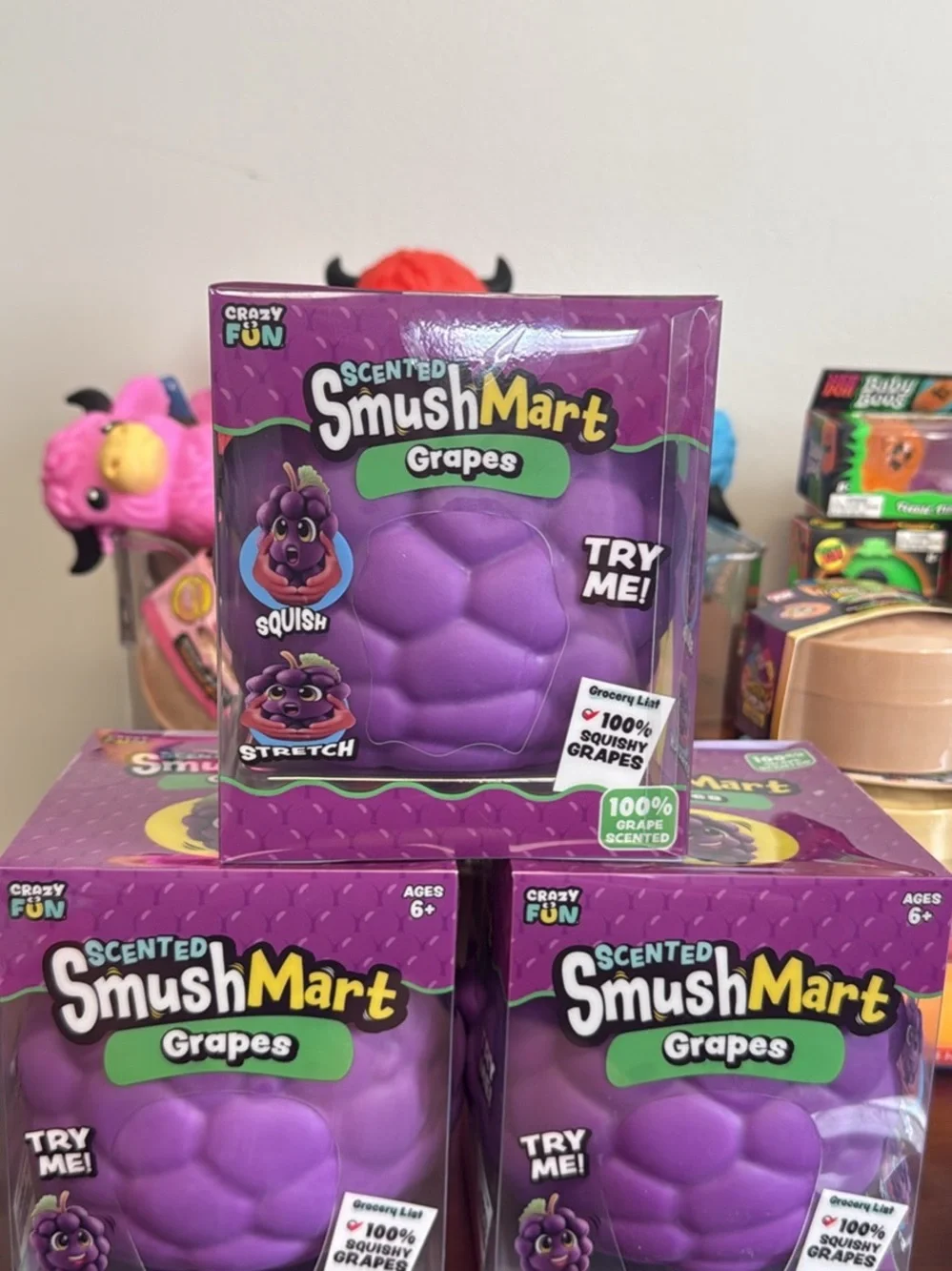 Scented SmushMart Grapes - Purple Qty 1